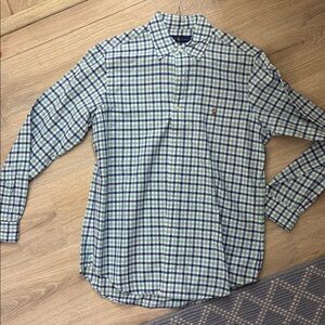 Ralph Lauren Blue and Green Plaid Shirt